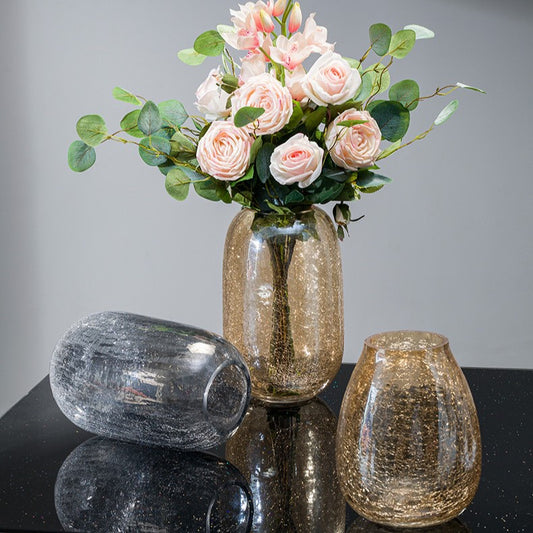 The Crystalline Cracked Fishbowl Vase