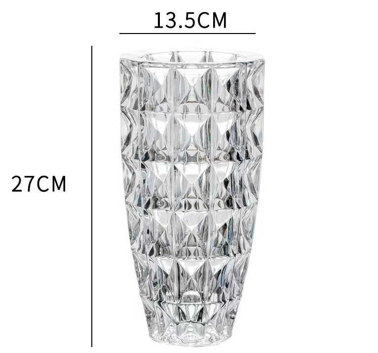 The Crystalline Diamond Cylinder Vase