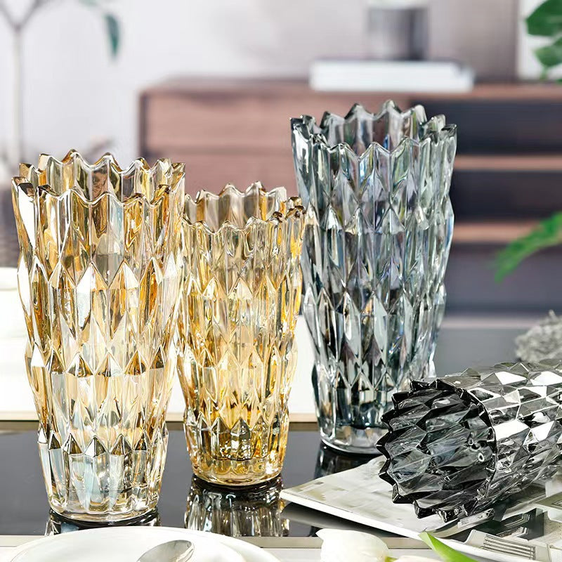 The Crystalline Dimond Cylinder Vase (Wholesale)