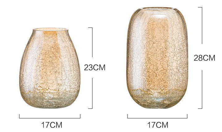 The Crystalline Cracked Fishbowl Vase
