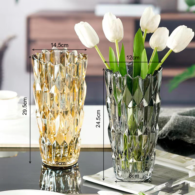 The Crystalline Dimond Cylinder Vase (Wholesale)